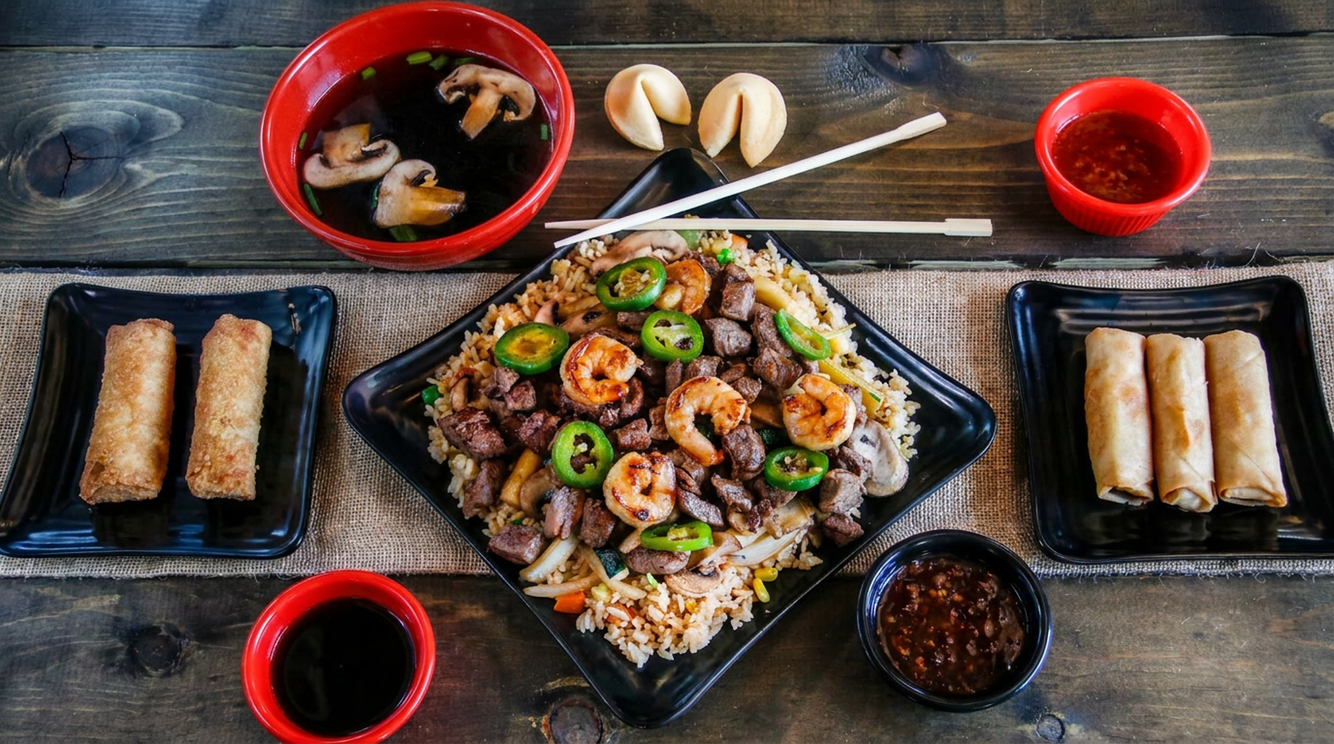 Hibachi-style rice bowls