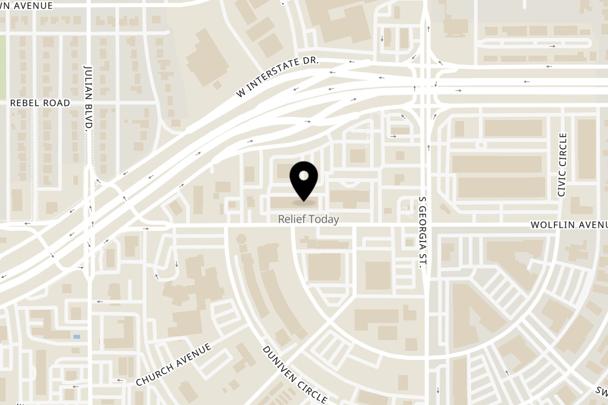 Map showing the location of Chop Chop Rice Co. Wolflin Ave on 2818 Wolflin Ave in Amarillo